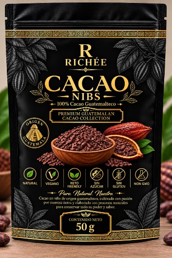 Nibs de cacao Richée de 50 gramos